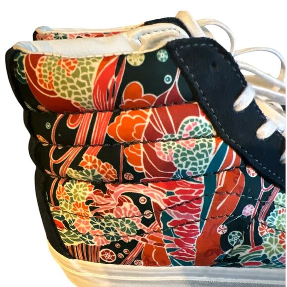 VANS Skate Hi Slim Liberty Sea Floral Sneakers in Multi Colors Men 6.5 Women 8 - Picture 3 of 7